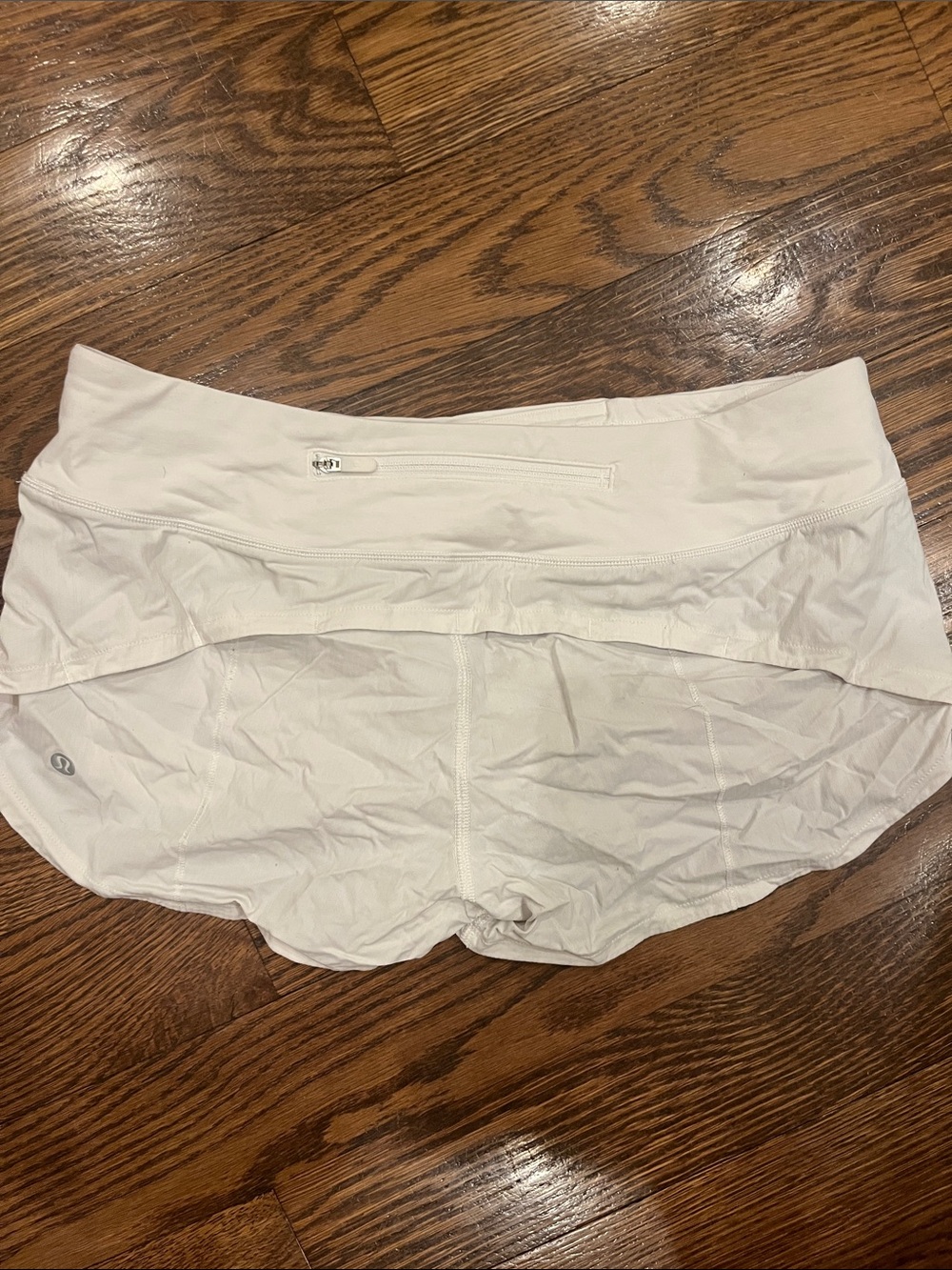 lululemon athletica White Athletic Liner Shorts with Zip Pocket 6